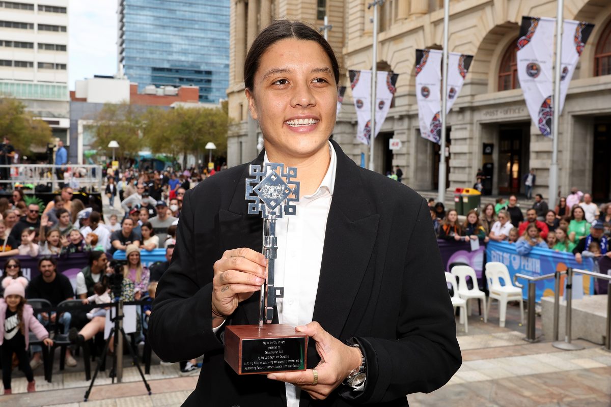Sam Kerr has a net worth of $4.5 million. (Photo by Paul Kane/Getty Images)