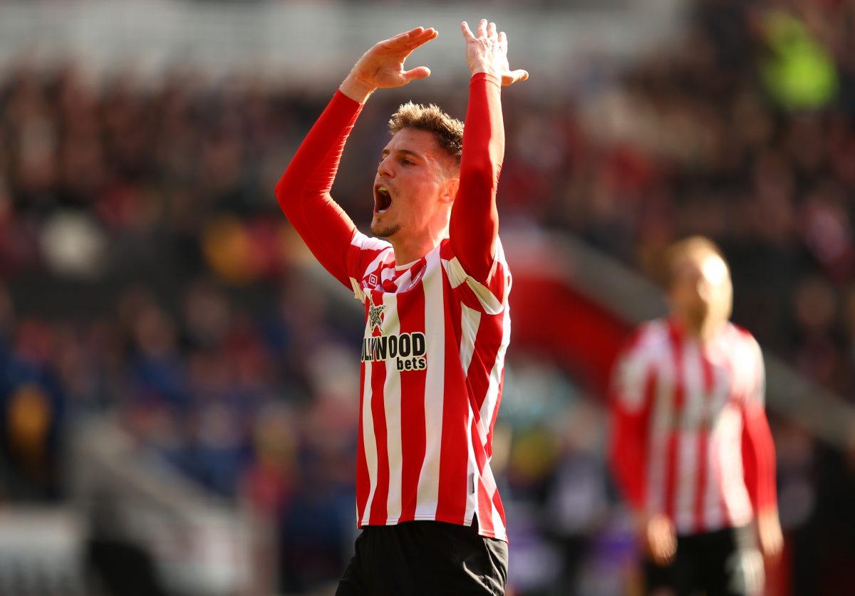 Sergi Canos is a Brentford FC player who plays as a winger. (Photo by Julian Finney/Getty Images)