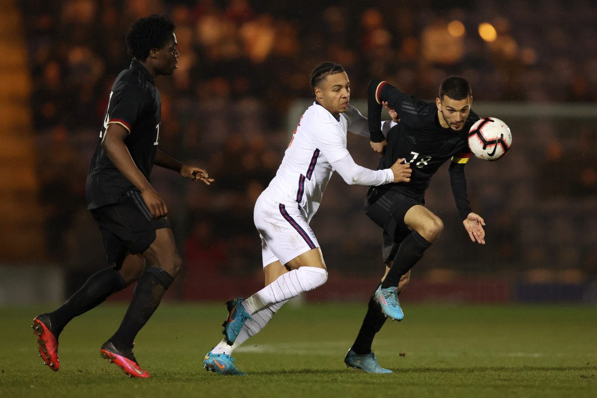 Cameron Archer has represented England's U21 team at the national level. (Photo by Julian Finney/Getty Images)