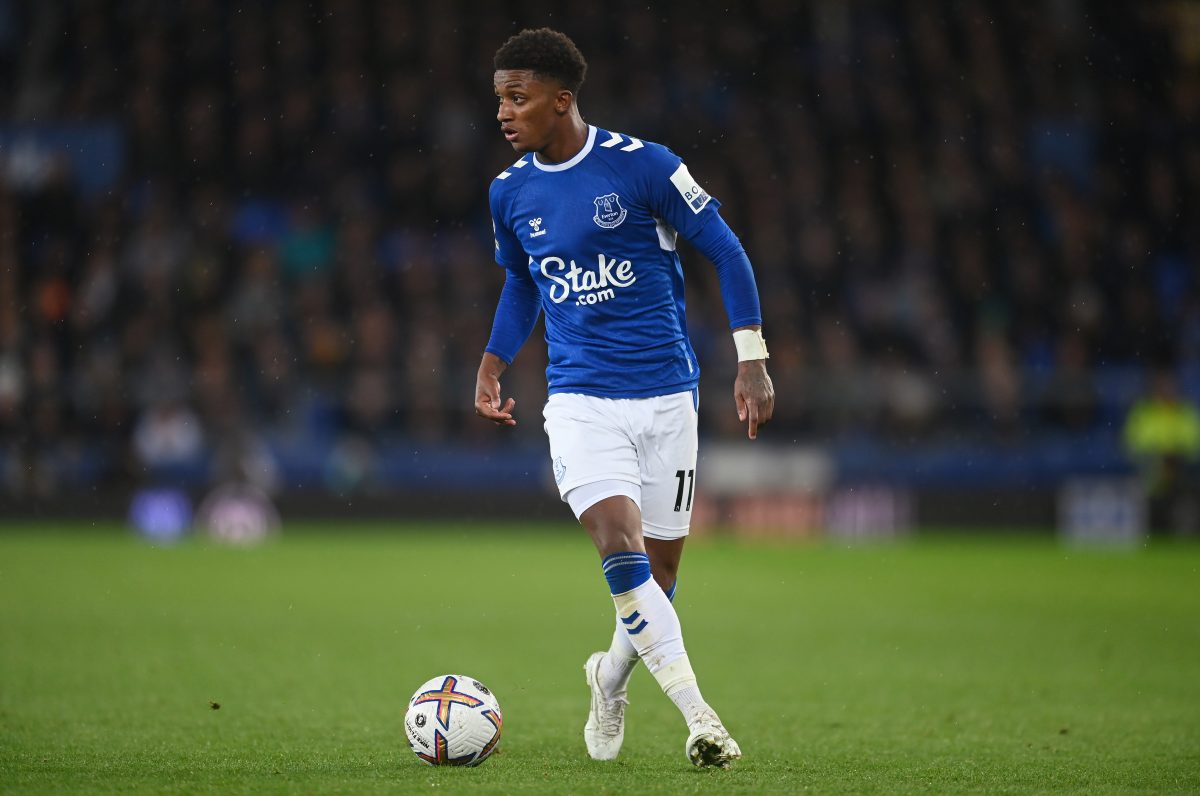 Demarai Gray signed with Everton in 2021 and currently plays for the cub. (Photo by Michael Regan/Getty Images)