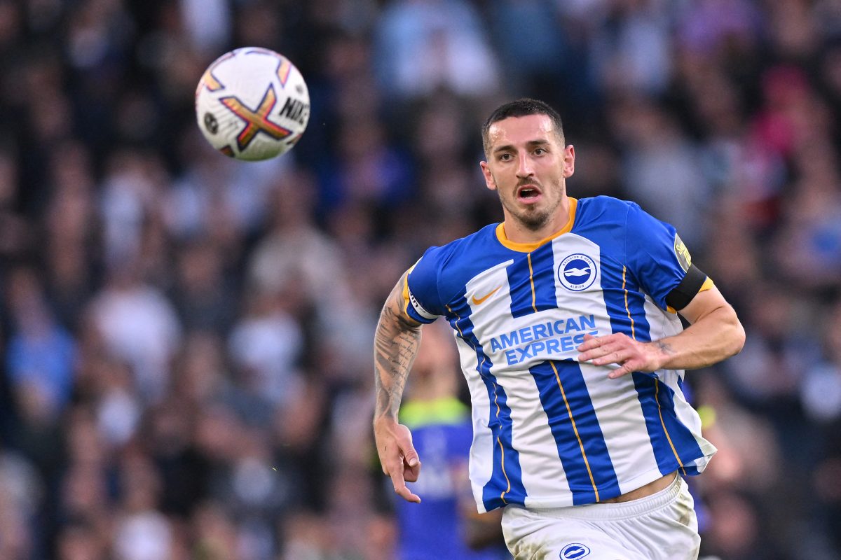 The net worth of Lewis Dunk in 2022 is 12.7 million pounds. (Photo by GLYN KIRK/AFP via Getty Images)