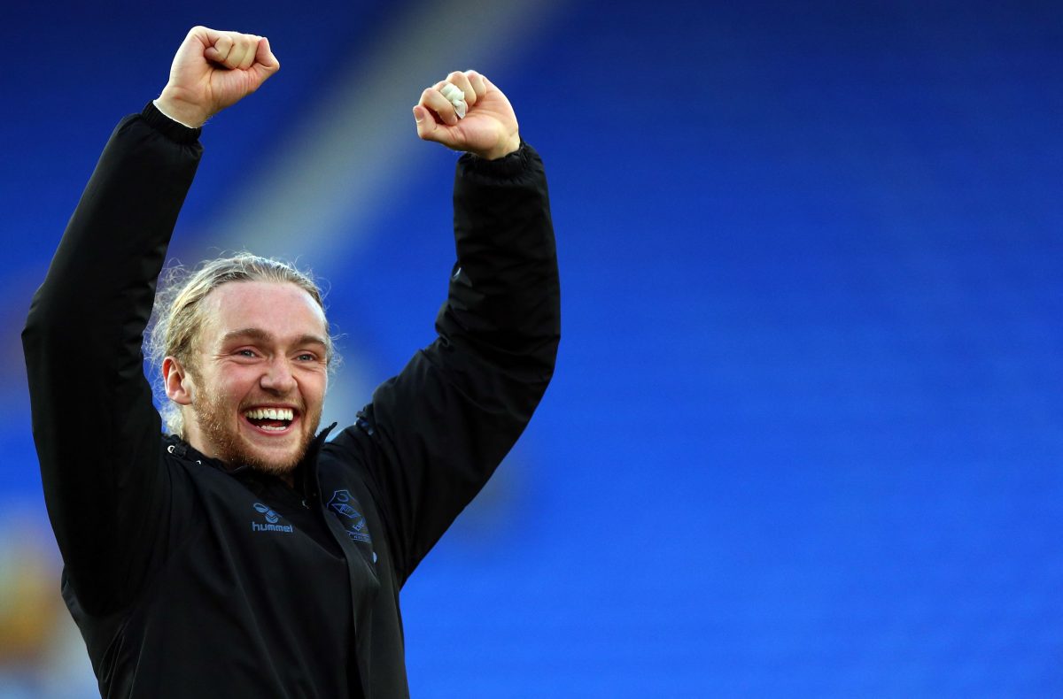 The net worth of Tom Davies is 7 Million Pounds. (Photo by PETER BYRNE/POOL/AFP via Getty Images)