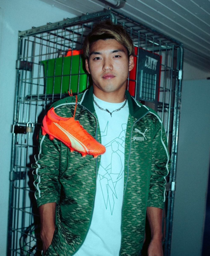 Ritsu Doan endorsing Puma boots on his social media handle. (Credits: @doanritsu Instagram)