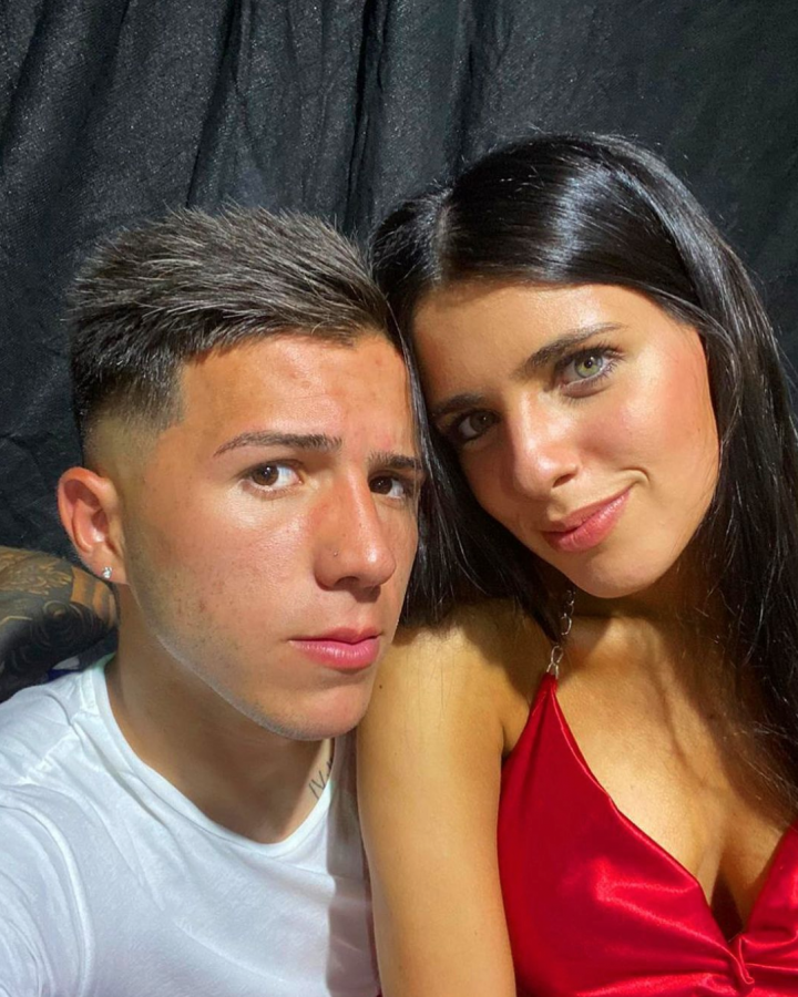 Enzo Fernandez with his girlfriend Valentina Cervantes. (Credits: @enzojfernandez Instagram0)