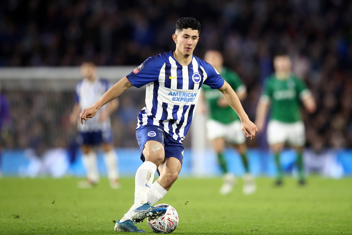Steven Alzate is a midfielder who has a contract with the Premier League club Brighton and Hove Albion. (Photo by Bryn Lennon/Getty Images)