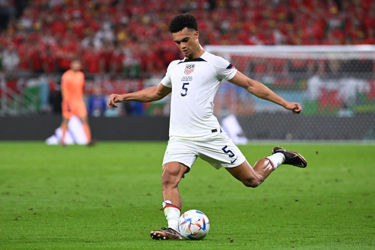 Antonee Robinson net worth and wife. (Photo by PATRICK T. FALLON/AFP via Getty Images)