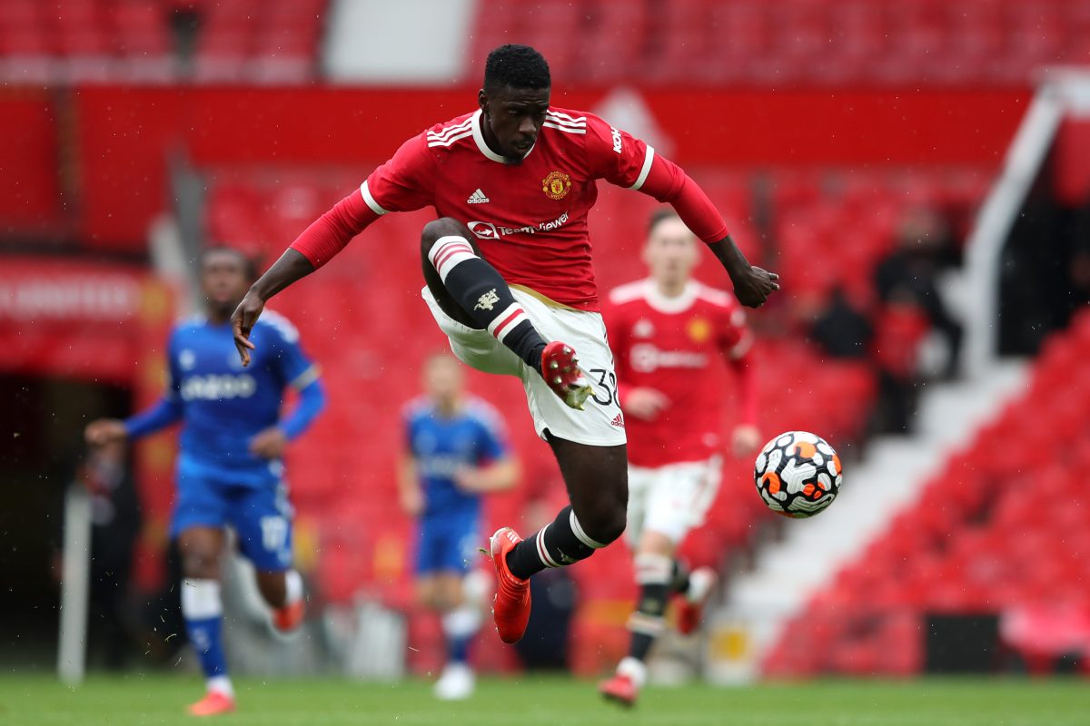 Axel Tuanzebe rejoined Manchester United from Napoli in 2022 after the completion of his loan period. (Photo by Jan Kruger/Getty Images)