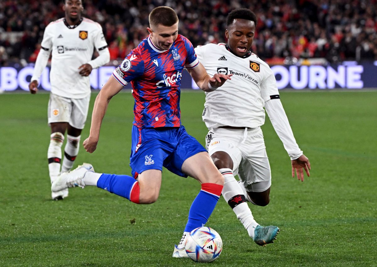 Scott Banks joined the League Two club Bradford City on loan from the Premier League club Crystal Palace in 2022. (Photo by WILLIAM WEST/AFP via Getty Images)