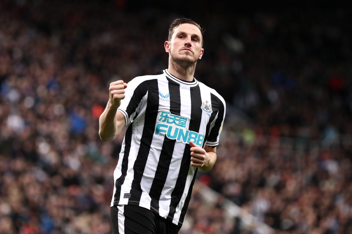 Chris Wood joined the Premier League club Newcastle United from the Championship club Burnley in 2022. (Photo by George Wood/Getty Images)