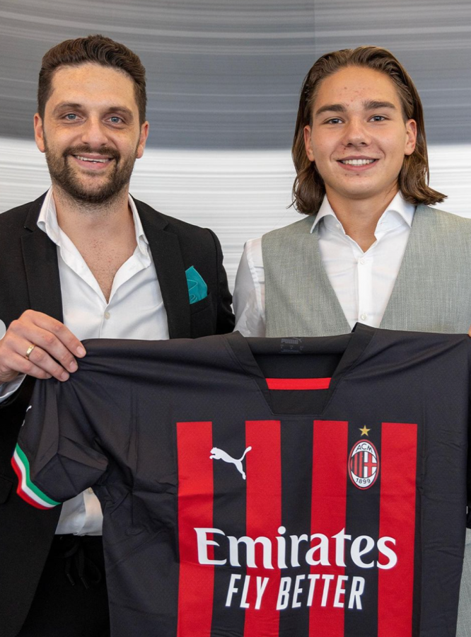 Dariusz Stalmach joined the Italian club AC Milan’s youth club from the Polish club Gornik Zabrze in 2022. (Credits: @d_stalmach_22 Instagram)