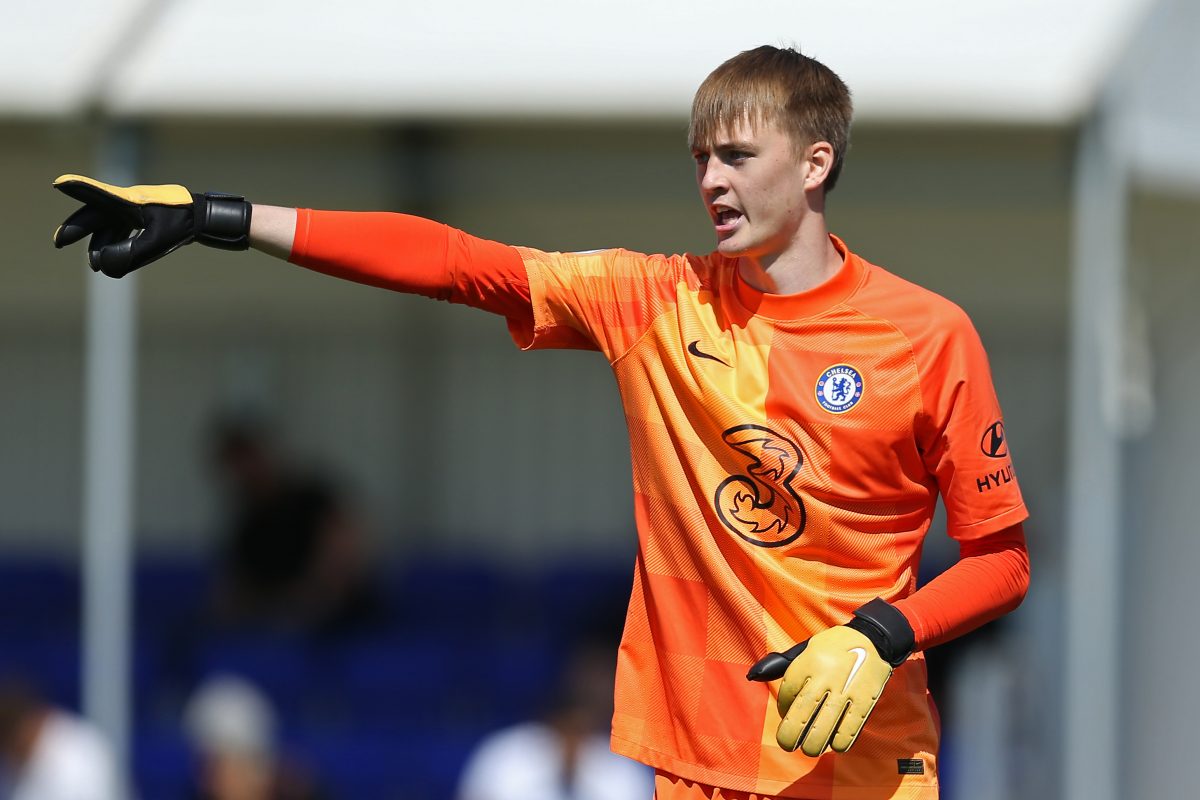 Lucas Bergstrom is a product of Chelsea's academy and was promoted to the senior team of the club in 2022. (Photo by Steve Bardens/Getty Images)