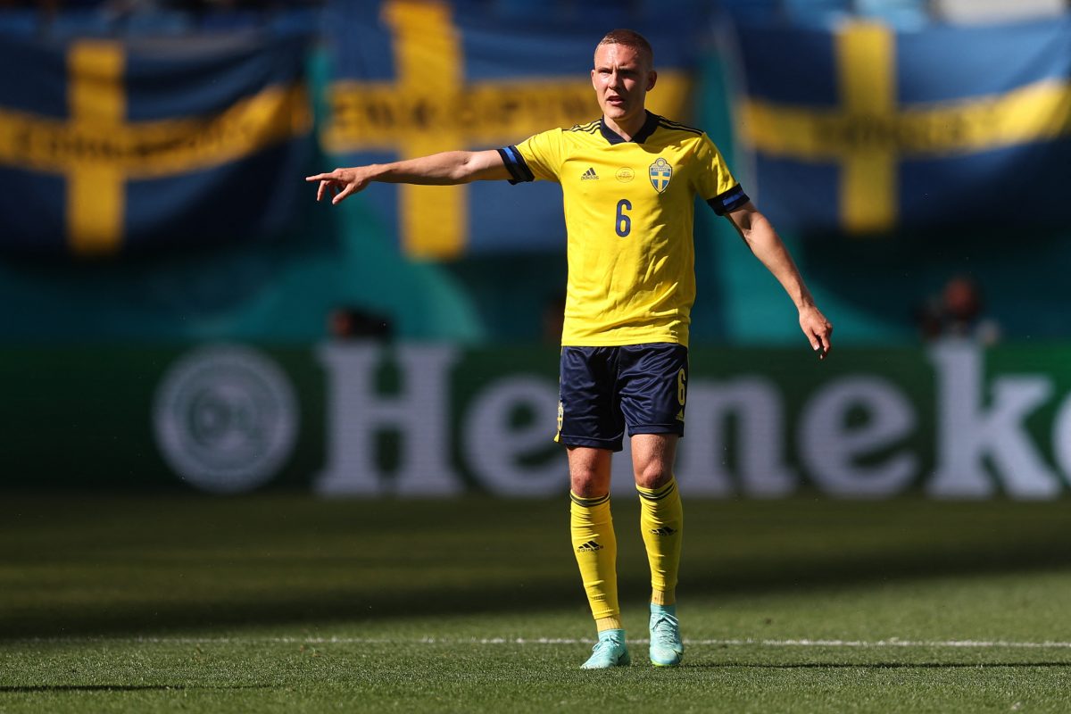 Sweden's defender Ludwig Augustinsson made his debut for the senior national team in January 2015. (Photo by LARS BARON/POOL/AFP via Getty Images)