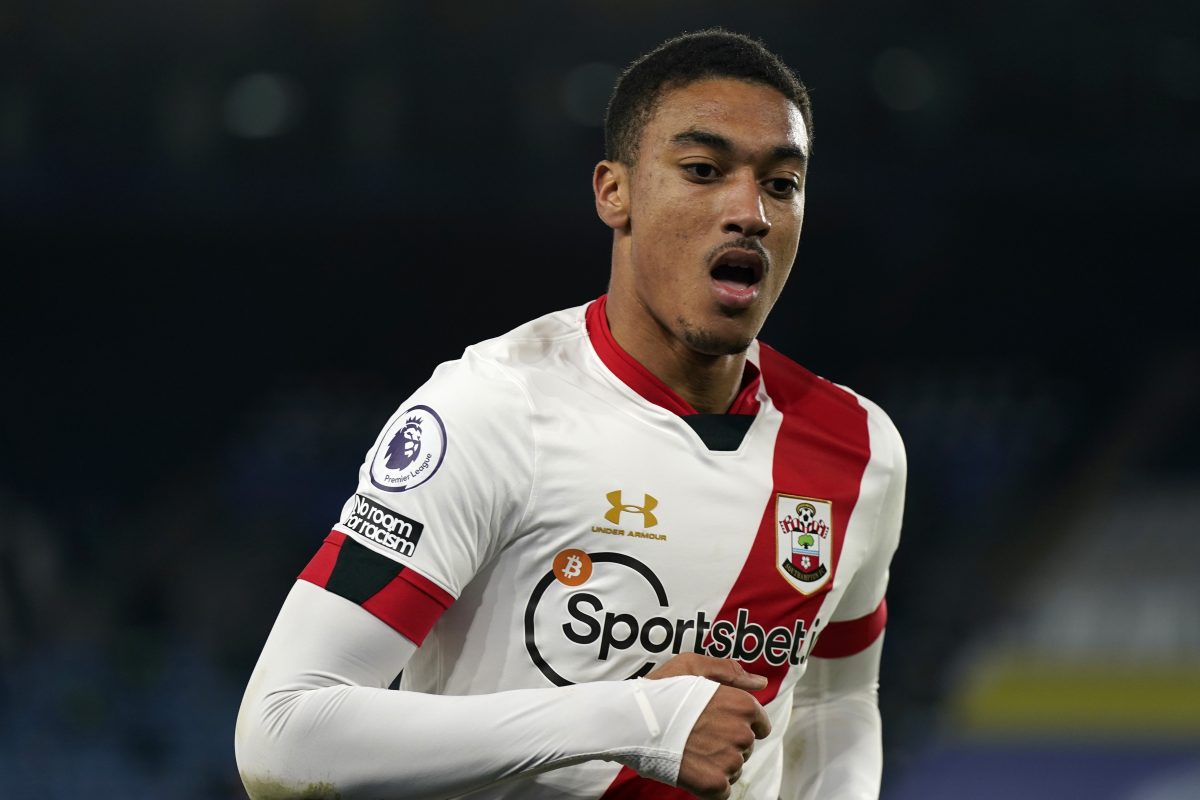 Valery scored his first goal for Southampton in a 3-2 defeat to Manchester United, opening the scoring with an outstanding finish in march 2019. (Photo by Tim Keeton - Pool/Getty Images)