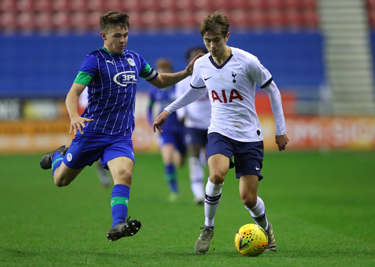 Max Robson is a product of Tottenham's youth academy and was promoted to the reserve team of the club in July 2021. (Photo by Alex Livesey/Getty Images)