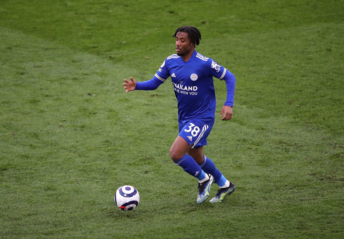 Thakgalo Leshabela of Leicester City  during the Premier League match between Leicester City and Sheffield United at The King Power Stadium on March 14, 2021 in Leicester, England.  (Photo by Alex Pantling/Getty Images)