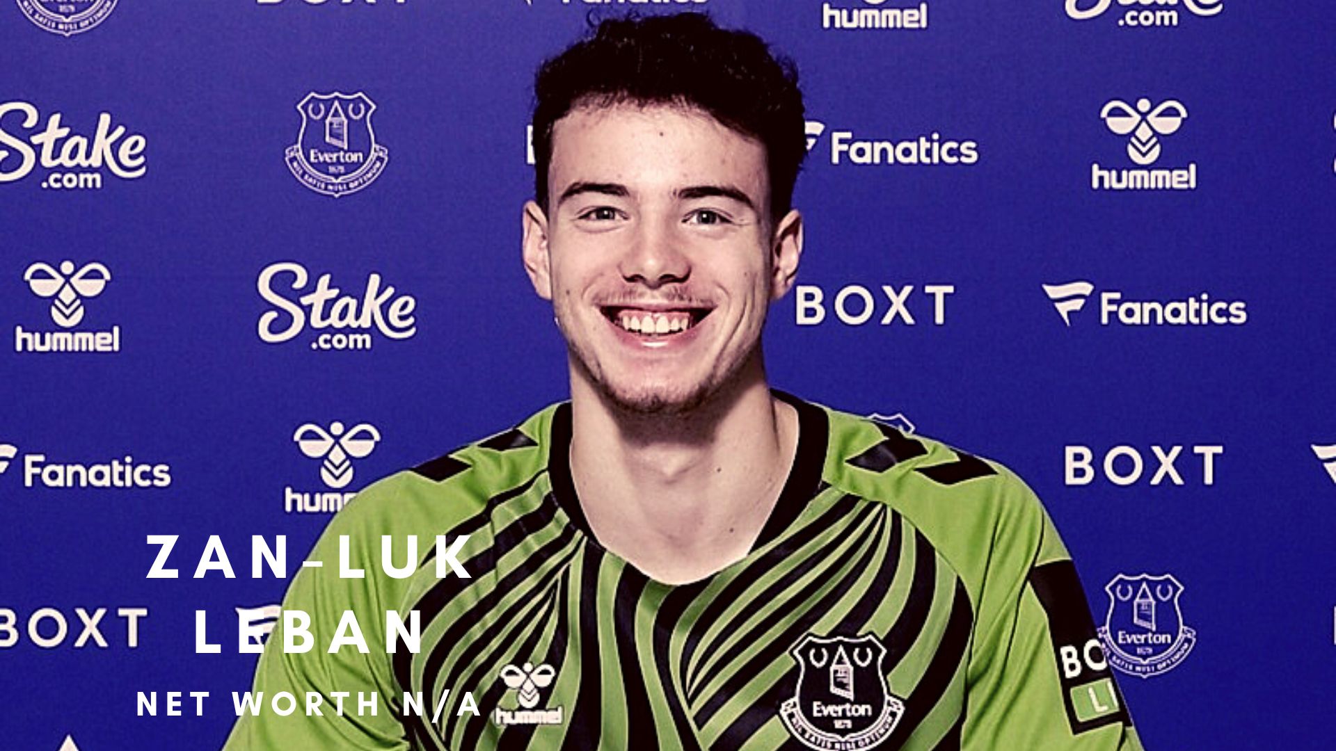 Zan-Luk Leban of Everton.