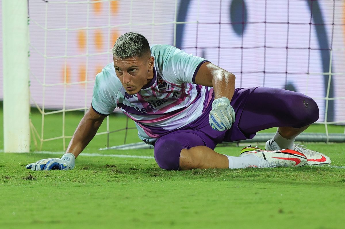In July 2022, Gollini joined Fiorentina on a season-long loan with an option to buy.  (Photo by Gabriele Maltinti/Getty Images)