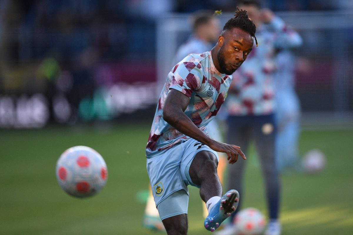 The current net worth of Maxwel Cornet is estimated at 8 million Euros.  (Photo by OLI SCARFF/AFP via Getty Images)