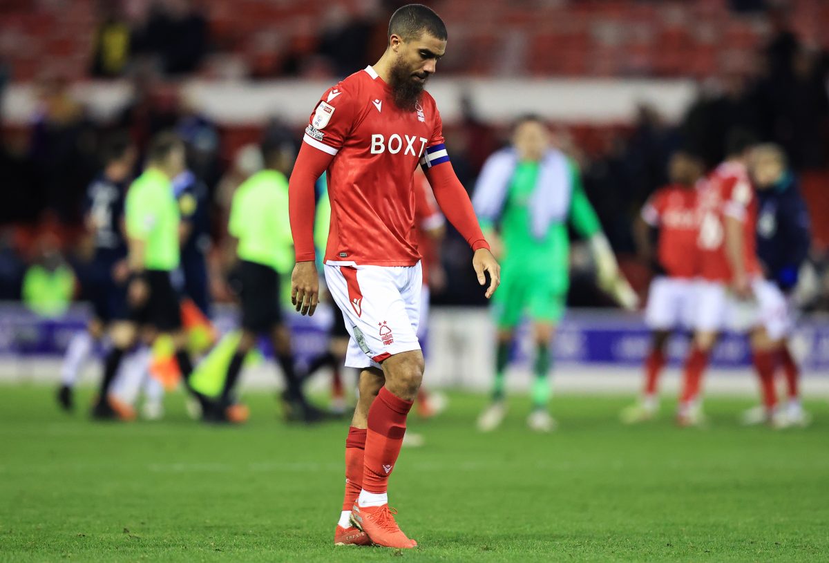 In 2018, Lewis Grabban signed for Nottingham Forest, where he has been a key player for the club ever since.  (Photo by David Rogers/Getty Images)