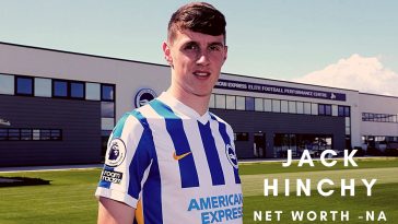 Jack Hinchy is a professional footballer who currently plays for Brighton & Hove Albion in the English Premier League. (Credits: @SteveWhistonV7 Twitter)