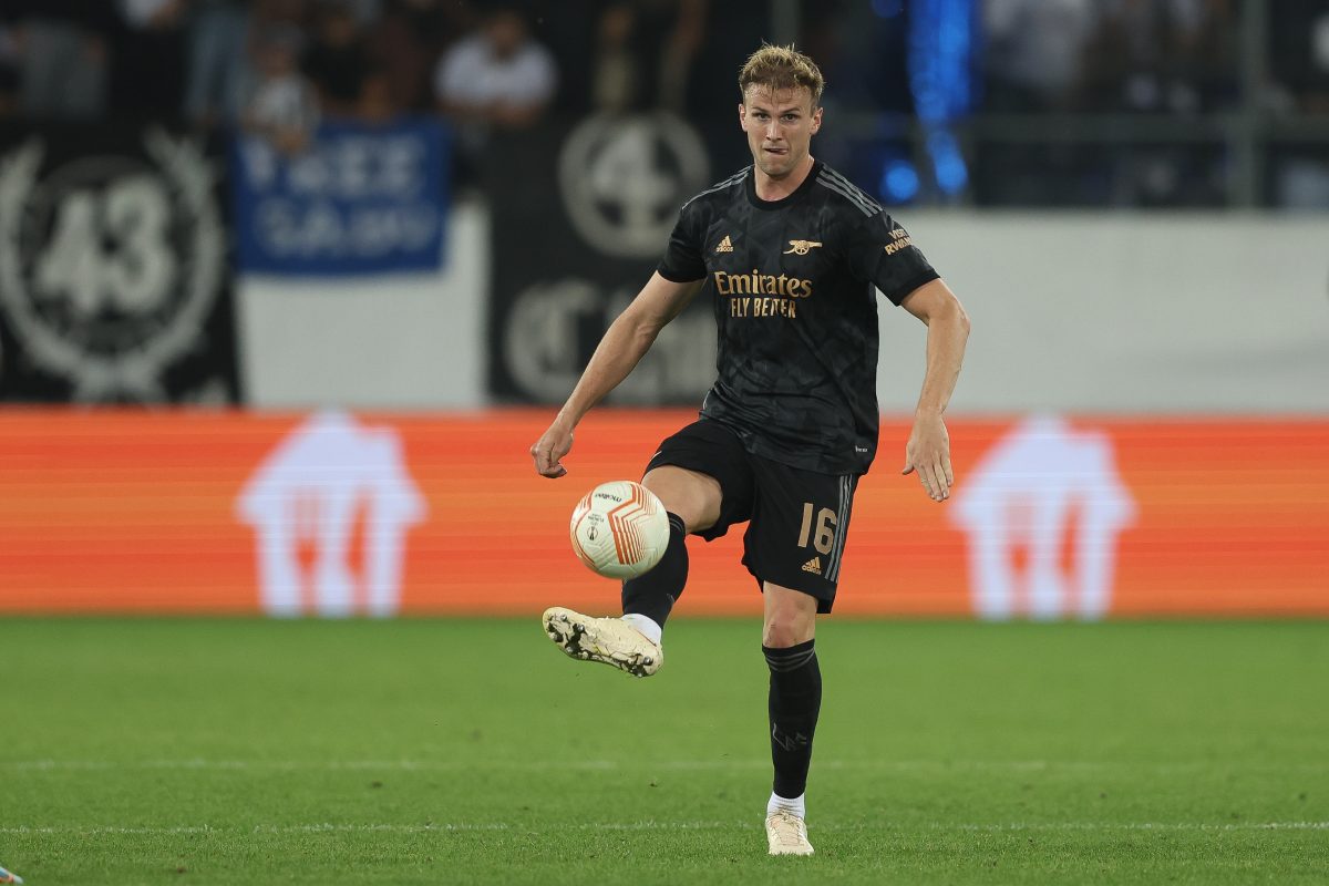 Rob Holding of Arsenal FC in action during the UEFA Europa League group A match between FC Zürich and Arsenal FC. (Photo by Christian Kaspar-Bartke/Getty Images)