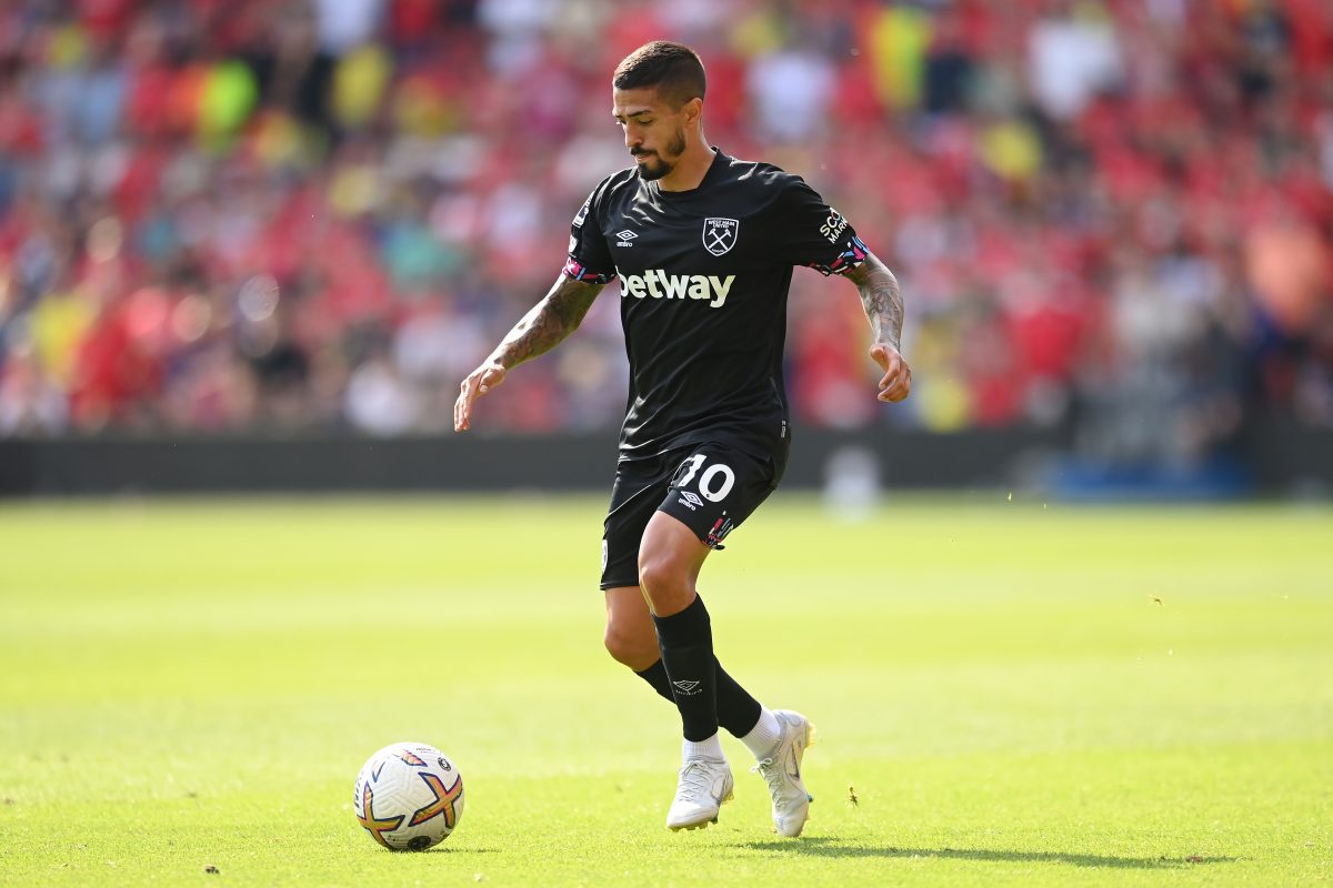 The net worth of Manuel Lanzini is estimated to be £27.6 million as of 2023. (Photo by Michael Regan/Getty Images)