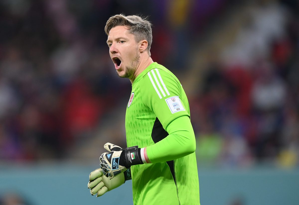 Wayne Hennessey reacts during the FIFA World Cup Qatar 2022 Group B match between USA and Wales at Ahmad Bin Ali Stadium on November 21, 2022 in Doha, Qatar. (Photo by Stu Forster/Getty Images)
