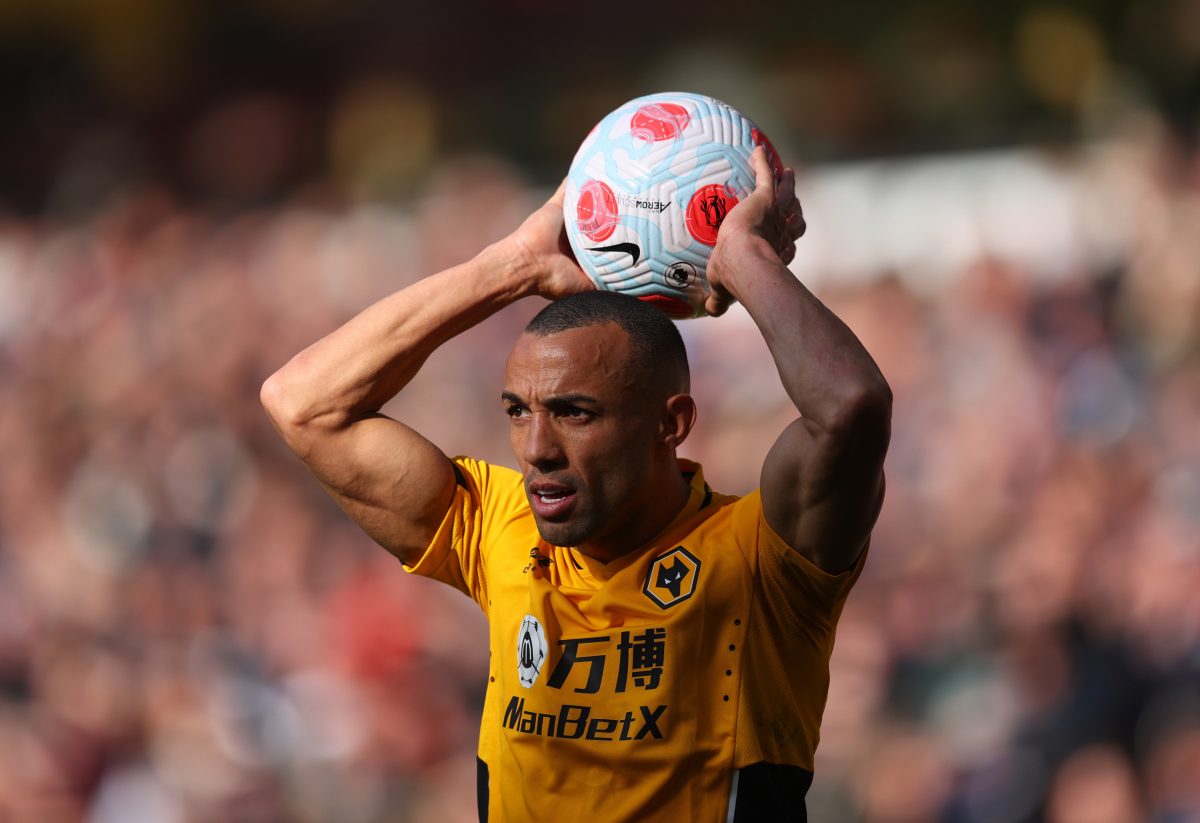 Marcal takes a throw-in during the Premier League match between Wolverhampton Wanderers and Aston Villa. (Photo by Catherine Ivill/Getty Images)