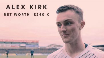 Alex Kirk plays as a centre back for Ayr United on loan from Arsenal. (Credits: @AyrUnitedFC Twitter)