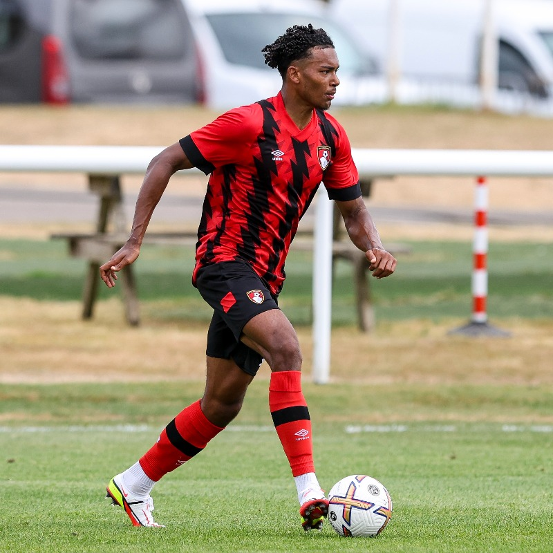 Chris Francis, a talented footballer, made a significant move in his career when he signed for AFC Bournemouth in the summer of 2022. (Credits: @afcb_academy Twitter)