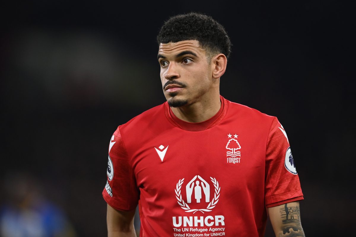 Morgan Gibbs-White has a stunning net worth of 10 million euros. (Photo by Gareth Copley/Getty Images)