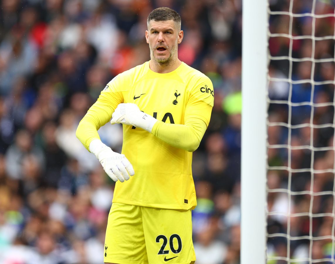  Fraser Forster remains to be single and hasn't been seen dating someone. (Photo by Clive Rose/Getty Images)