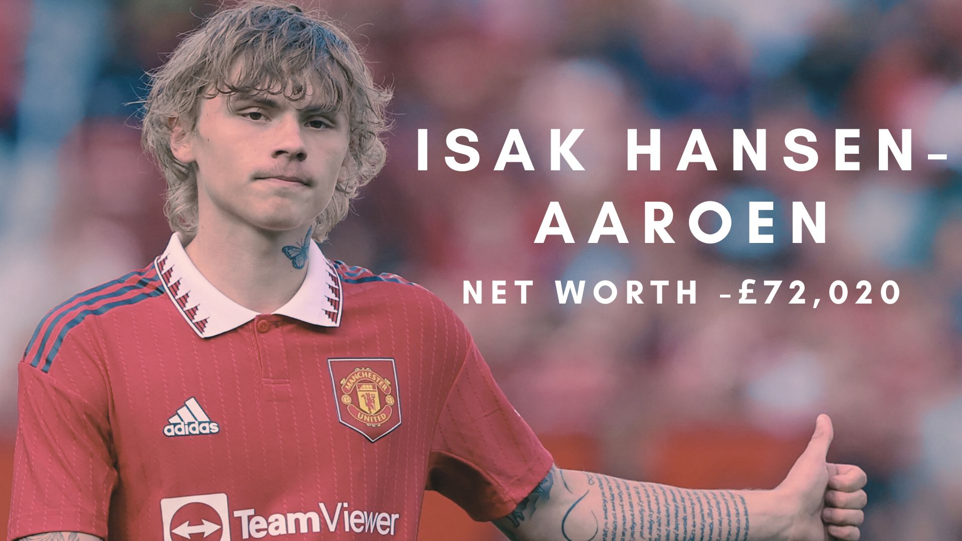 Manchester United's Norwegian midfielder Isak Hansen-Aaroen gestures during a pre-season club friendly.