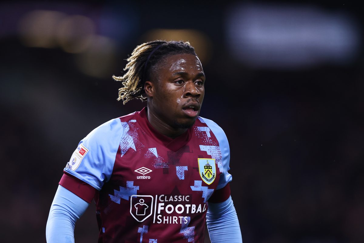 Michael Obafemi of Burnley looks on during the Sky Bet Championship match between Burnley and Sunderland. (Photo by Naomi Baker/Getty Images)