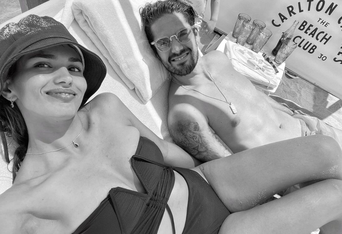 Sara Salamo with his husband Isco. (Credits: @sarasalamo Instagram)