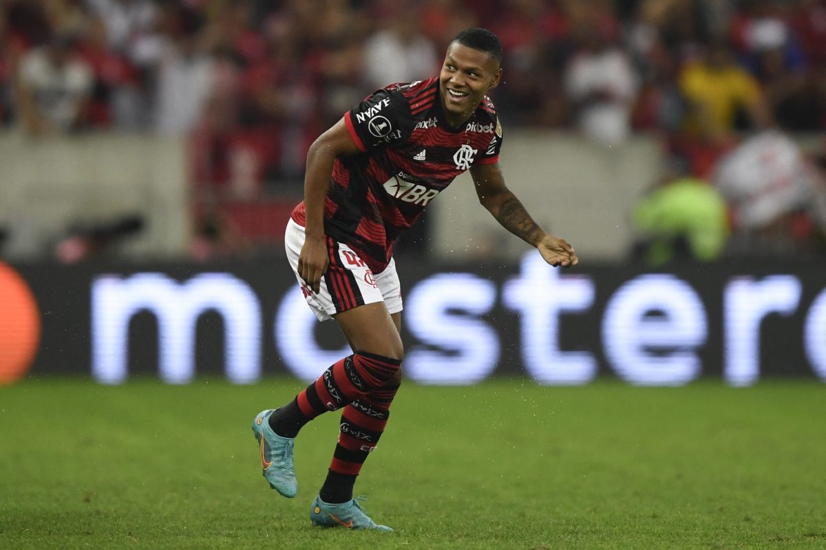 Matheus Franca joined Crystal Palace in July 2023 from Flamengo. (Photo by MAURO PIMENTEL/AFP via Getty Images)