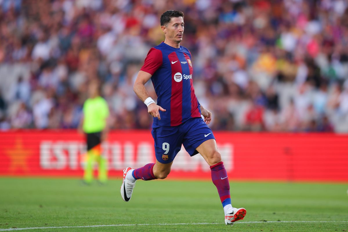 Robert Lewandowski joined Barcelona in 2021. (Photo by Eric Alonso/Getty Images)