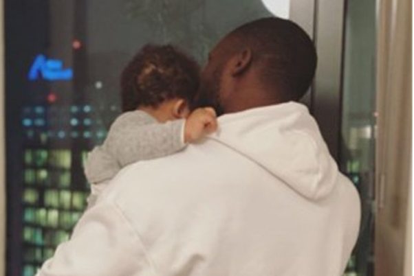 Lukaku shares a picture of him with his son Romeo (The Sun)