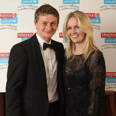 Silje Solskjaer with her husband.(Credits: Manchester United)