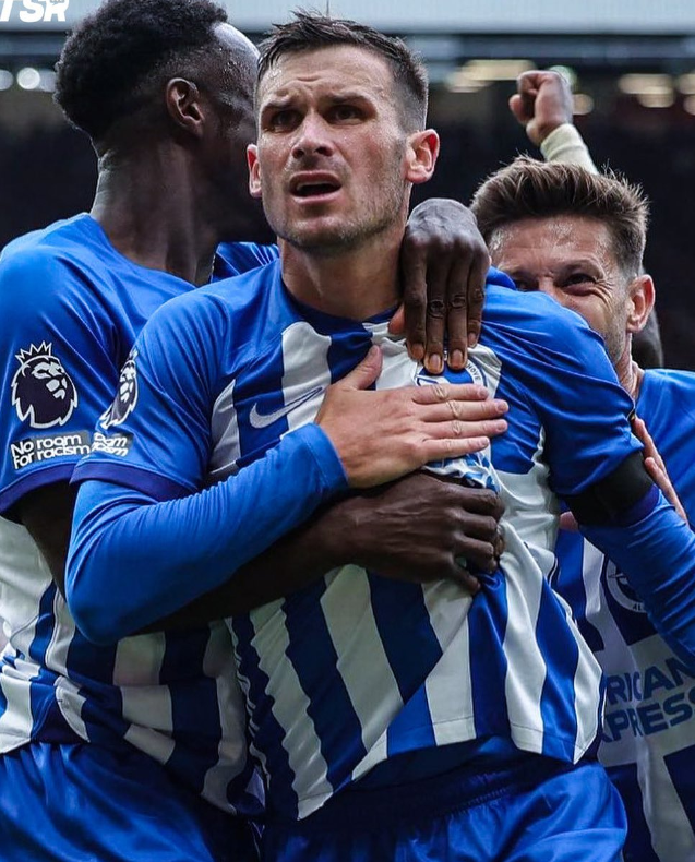 Pascal Gross plays for Brighton & Hove Albion and is already one of the starters for the club. (Credits: Instagram)