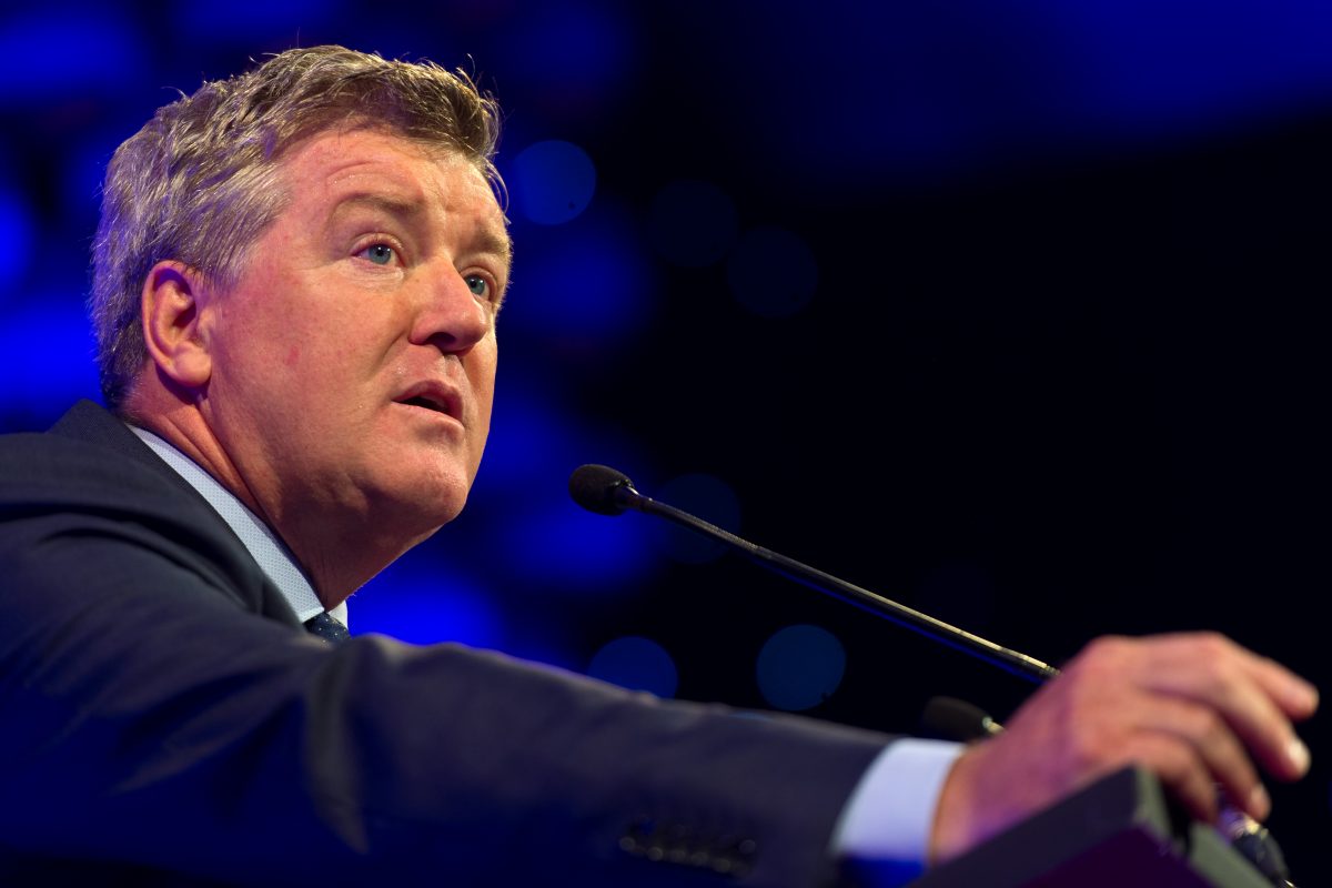 Geoff Shreeves has a net worth of $2million.  (Photo by Ben A. Pruchnie/Getty Images for Premier League)