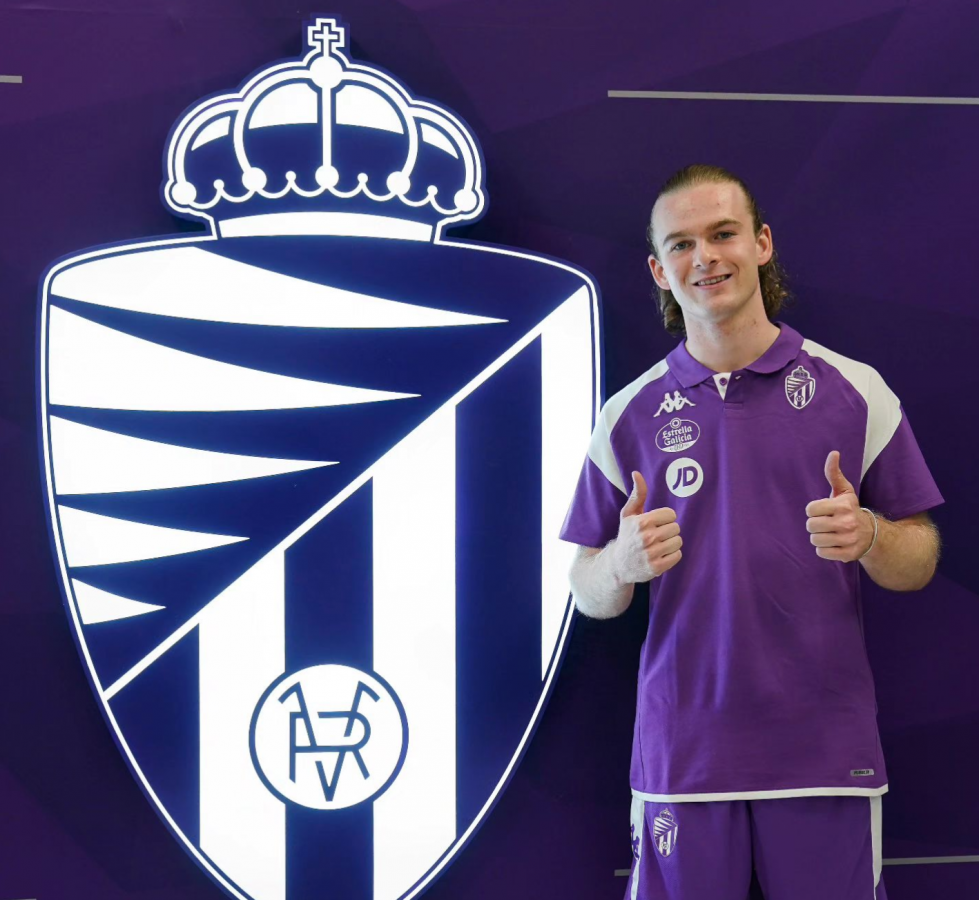 Fionn Mooney joined Real Valladolid from Crystal Palace. (Credits: @fionmooeny10 Instagram)