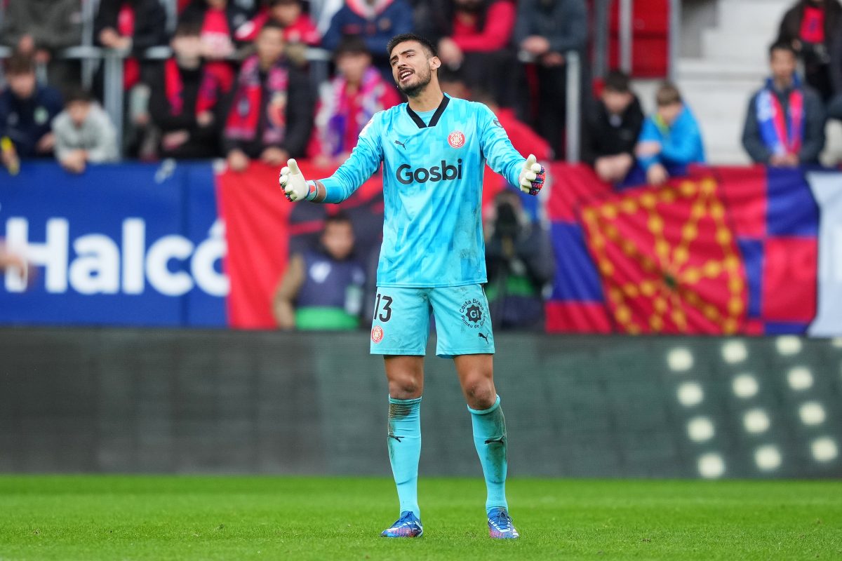 Paulo Gazzaniga of Girona FC has been a remarkable player for the team in their success run in the 2023/24 league seaon. (Photo by Juan Manuel Serrano Arce/Getty Images)