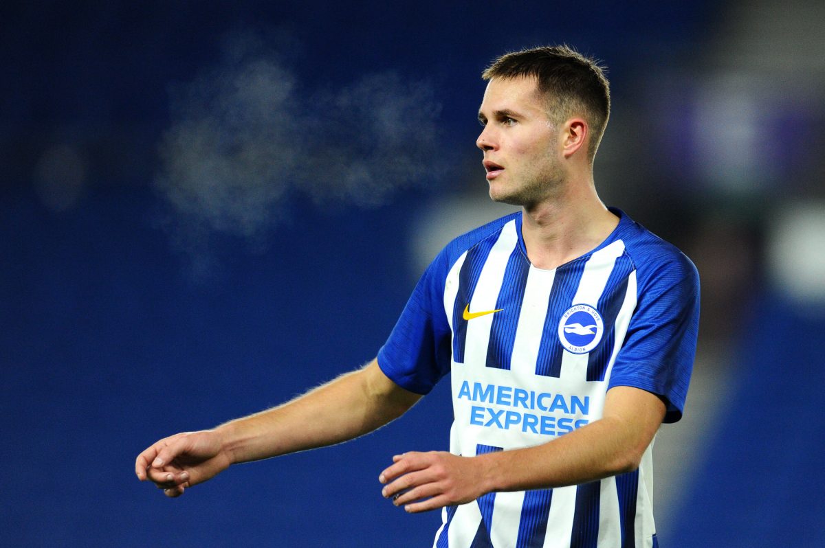 Teddy Jenks of Brighton and Hove Albion has a net worth of £416 K. (Photo by Alex Burstow/Getty Images)