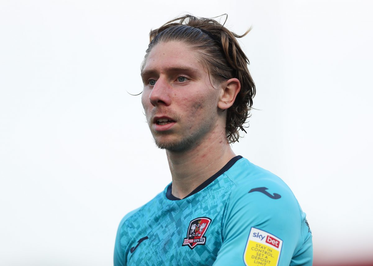 Alex Hartridge earns around £4,700/week playing for Exeter City. (Photo by Jacques Feeney/Getty Images)