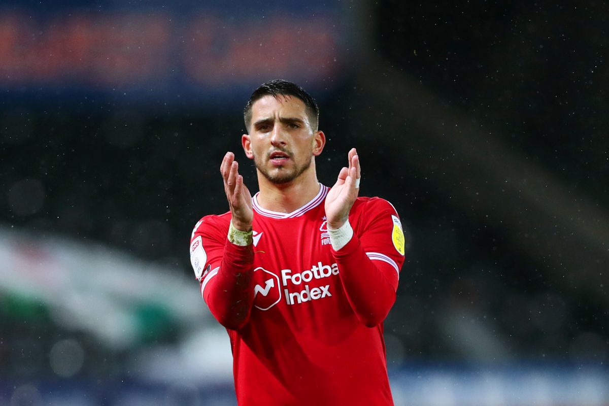 Anthony Knockaert applauds a team-mate during the Sky Bet Championship match between Swansea City and Nottingham Forest. (Photo by Dan Istitene/Getty Images)